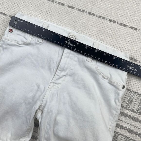 Hudson Jeans Womens 27 Skinny Slim Leg Stretch Ankle Mid Rise 5 Pocket White - Picture 4 of 11